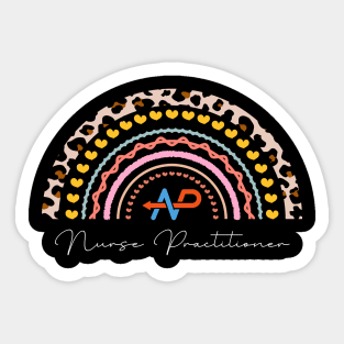 Nurse Practitioner Week 2023 Cute Rainbow Leopard NP Nursing School Sticker